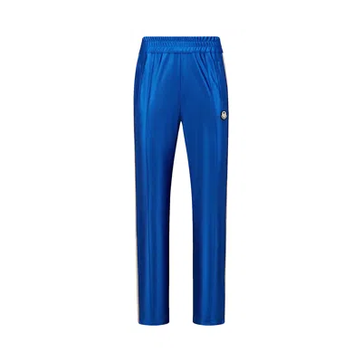 Pre-owned Palm Angels X Moncler Shiny Track Pants 'blue' | Men's Size Xl