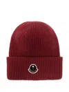 Palm Angels X Moncler Tricot Beanie In Red