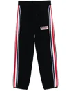 Palm Angels X Moncler Waffle-knit Sweatpants In Black