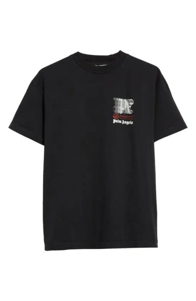 PALM ANGELS X MONEYGRAM HAAS F1 COTTON GRAPHIC T-SHIRT