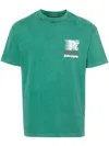Palm Angels X Moneygram Haas F1 Cotton T-shirt In Green