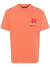 Palm Angels X Moneygram Haas F1 Cotton T-shirt In Orange
