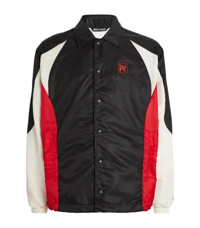 Palm Angels X Moneygram Haas F1 Team Bomber Jacket In Black Red