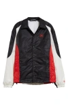 Palm Angels X Moneygram Haas F1 Team Satin Jacket In Black Red