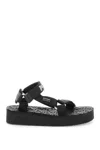 Palm Angels X Suicoke Depa Logo Printed Sandals In Black