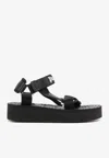 Palm Angels X Suicoke Depa Logo Printed Sandals In Black