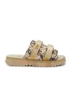 Palm Angels X Suicoke Moto-p Touch-strap Slides In Nude