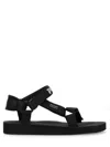 Palm Angels Depa Logo Print Sandals In Black