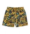 Palm Angels X Vilebrequin Camo Painted Swim Shorts In Multi