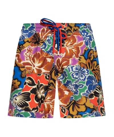 Palm Angels Drawstring Swimming Trunks In Multi