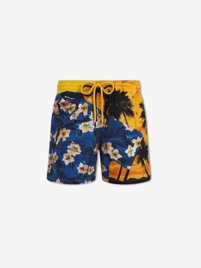 Palm Angels X Vilebrequin Tropical Print Swimsuit In Multi