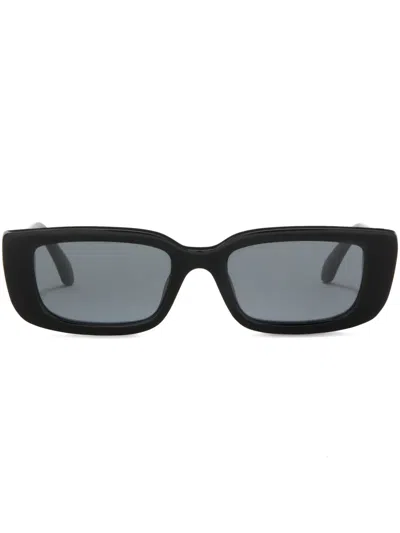 Palm Angels Yosemite Rectangle-frame Sunglasses In 黑色