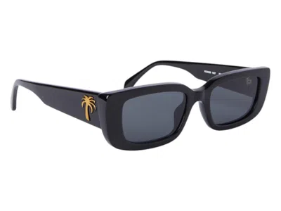 Pre-owned Palm Angels Yosemite Sunglasses In Black Dark Grey (peri056s24pla0011007)