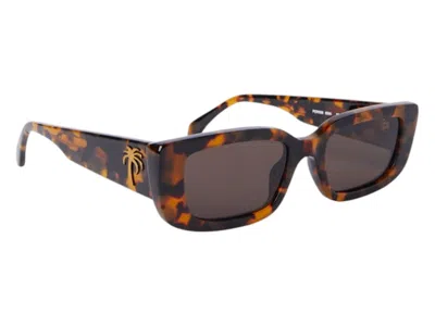 Pre-owned Palm Angels Yosemite Sunglasses In Havana Brown (peri056s24pla0016064)
