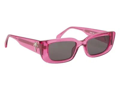 Pre-owned Palm Angels Yosemite Sunglasses In Pink Dark Grey Grey (peri056s24pla0013007)