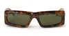 Palm Angels Bold Rectangular Tortoiseshell Frame Yreka Sunglasses In Brown