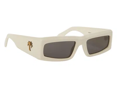 Pre-owned Palm Angels Yreka Sunglasses In White Dark Grey Grey (peri055s24pla0010107) In Gray