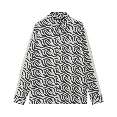 Pre-owned Palm Angels Zebra Jacquard Shirt 'black/white' | Men's Size Xxs