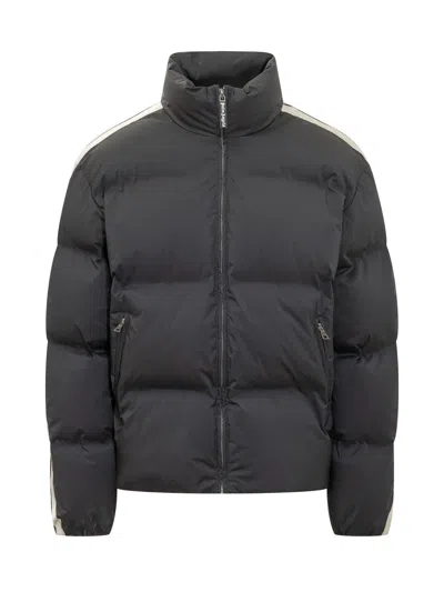 Palm Angels Zip Neck High Jacket In Black