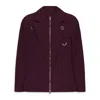 Palm Angels Zip-up Blazer In Red