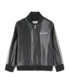 Palm Angels Zip-up Jacket In Black