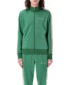 Palm Angels Track Jacket In Green-colored Technical Fabric In Green