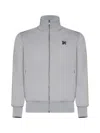 Palm Angels Men's Monogram Track Jacket In Grey