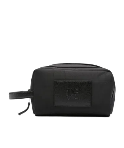 Palm Angels Zipper Handbag In Black