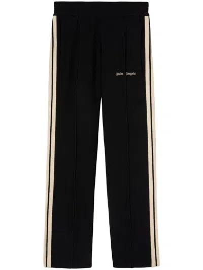 Palm Angels Pantaloni Sportivi Con Ricamo In Nero