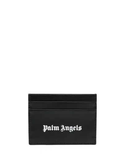 Palm Angels Portacarte Con Stampa In Black