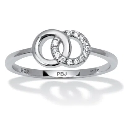 Palm Beach Jewelry 0.07 Tcw Cubic Zirconia Sterling Silver Ring In White