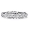 Palm Beach Jewelry 1 Tcw Diamond Snake-link Bracelet Platinum-plated