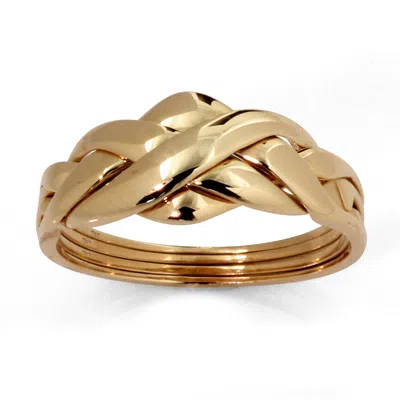 Palm Beach Jewelry 10k Yellow Gold Braided Puzzle Ring