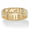 Palm Beach Jewelry 10k Yellow Gold Lucky Symbols "better An Ounce Of Luck" Ring In Yellow