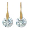 Palm Beach Jewelry 12 Tcw Round Cubic Zirconia 18k Yellow Gold-plated Drop Earrings