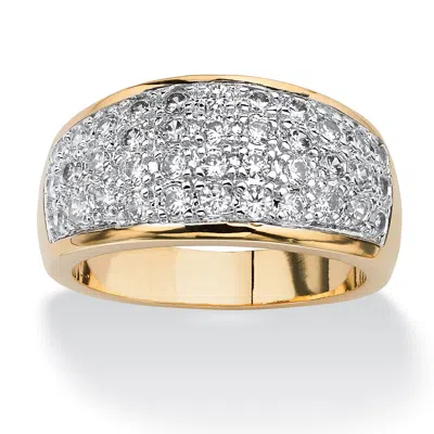 Palm Beach Jewelry 1.25 Tcw Pave Cubic Zirconia Ring Gold-plated In White