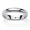 Palm Beach Jewelry 14k White Gold Ultra-lightweight Wedding Band Nano Diamond Resin Filled