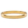 Palm Beach Jewelry 14k Yellow Gold Ultra-lightweight Nano Diamond Resin Filled Bangle Bracelet 8"