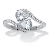 Palm Beach Jewelry 1.58 Tcw Cubic Zirconia Sterling Silver Ring In White