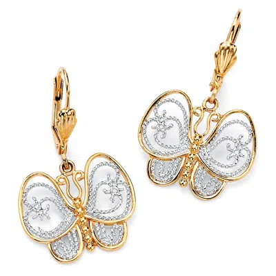 Palm Beach Jewelry 18kt Yellow Gold Plated Earrings