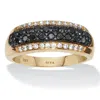 Palm Beach Jewelry .22 Tcw Spinel Cz Gold-plated Sterling Silver Ring In Yellow