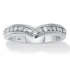 Palm Beach Jewelry .25 Tcw Diamond Sterling Silver Chevron Ring