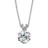 Palm Beach Jewelry 3 Tcw Cubic Zirconia Pendant Necklace In Platinum-plated Sterling Silver 18"