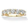 Palm Beach Jewelry 3.50 Cttw. Round Gold-plated Sterling Silver Cubic Zirconia Wedding Ring In White