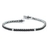 Palm Beach Jewelry .55 Tcw Round Genuine Spinel And Topaz Sterling Silver Tennis Bracelet 7-inch