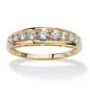 Palm Beach Jewelry .93 Tcw Round Cubic Zirconia Ring In 10k Gold In White