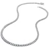Palm Beach Jewelry 9.60 Tcw Round Cubic Zirconia Platinum-plated Tennis Necklace, 18 Inches