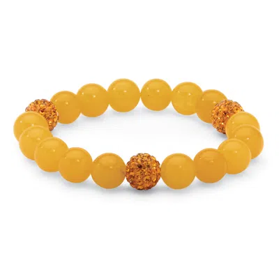Palm Beach Jewelry Agate & Simulated Birthstone Stretch Bracelet