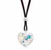 Palm Beach Jewelry Aurora Borealis Crystal Silvertone Heart-shaped Brown Corded Necklace 32"-34.5"