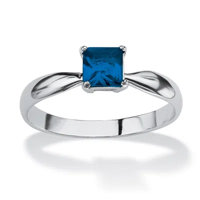 Palm Beach Jewelry Birthstone .925 Silver Solitaire Ring